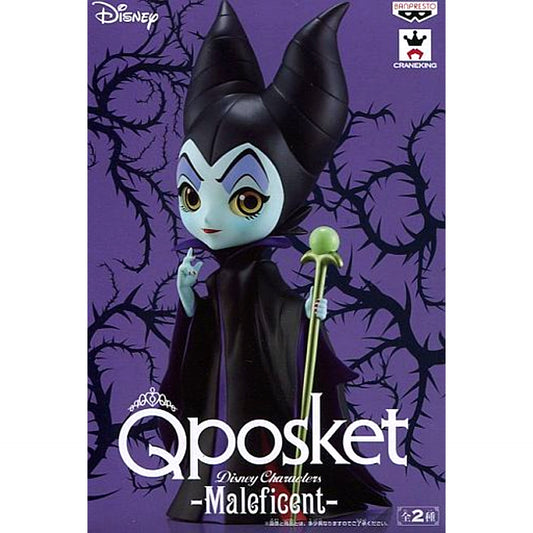 Maleficent Black Sleeping Beauty Q posket Disney Characters [USED]