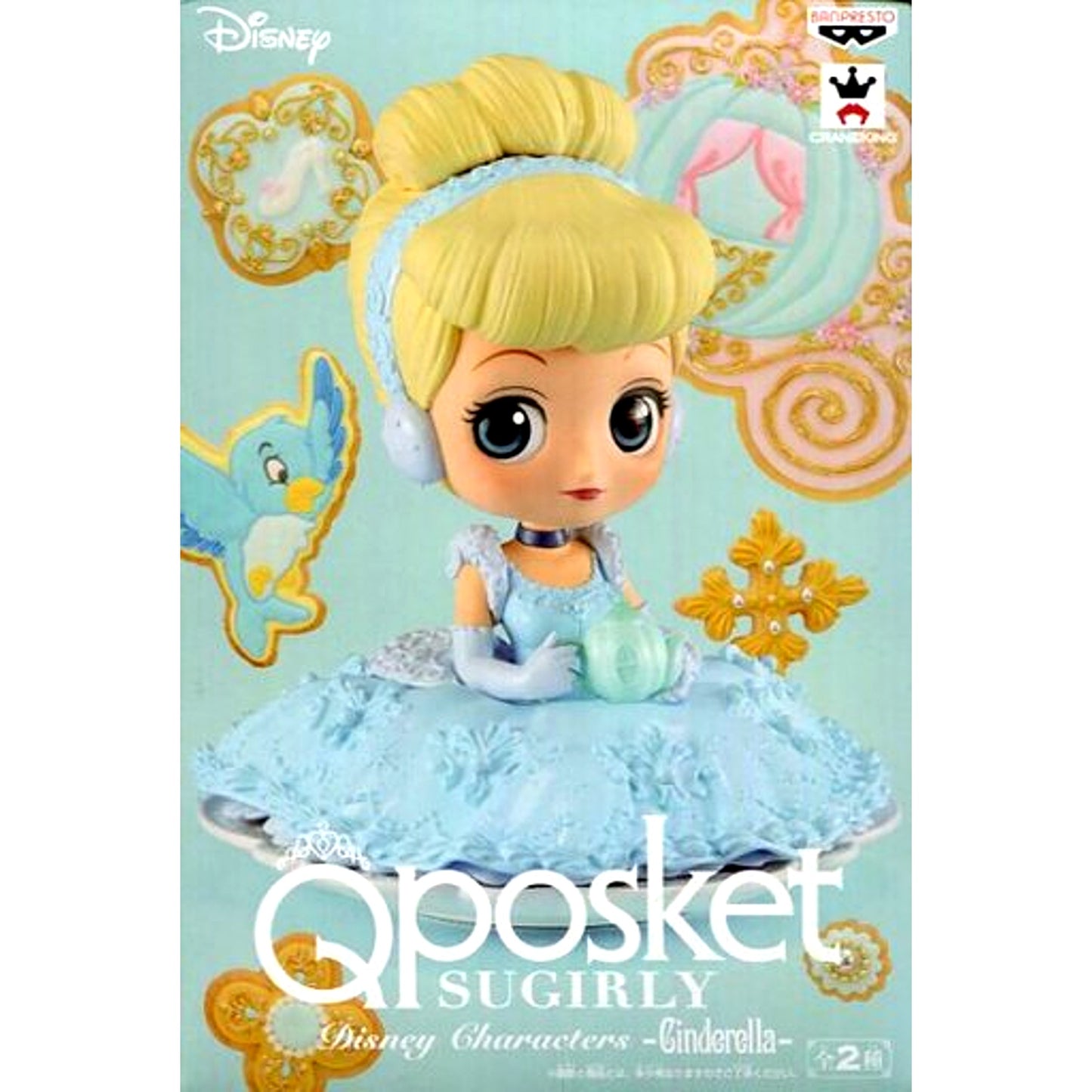 Cinderella Milky Color Ver. Disney Q posket SUGIRLY Figure [USED]