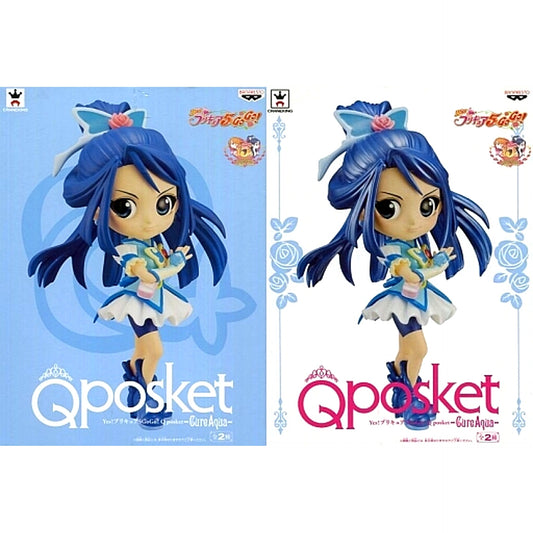Set of 2 Cure Aqua Yes! Precure 5 GoGo! Q posket [USED]