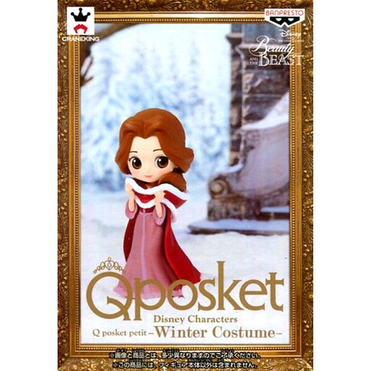 Belle Disney Characters Q posket petit Chibi Figure Winter Costume [USED]