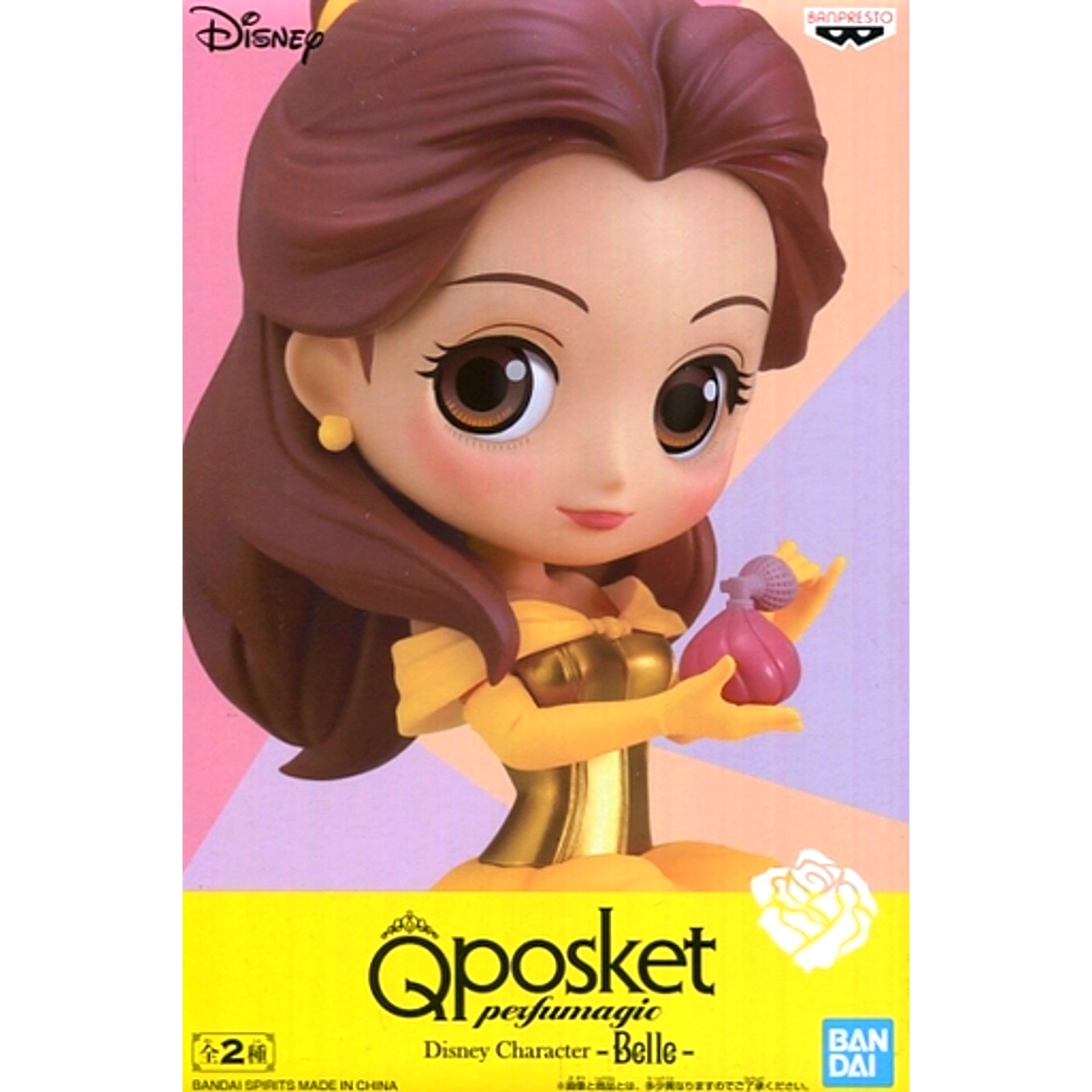 Belle A Gold Plated Beauty and the Beast Q posket perfumagic Disney Characters Belle Figure [USED]