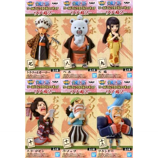 Trafalgar Law & Others One Piece All 6 Types Set World Collectable Figure Wano Country 2 [USED]