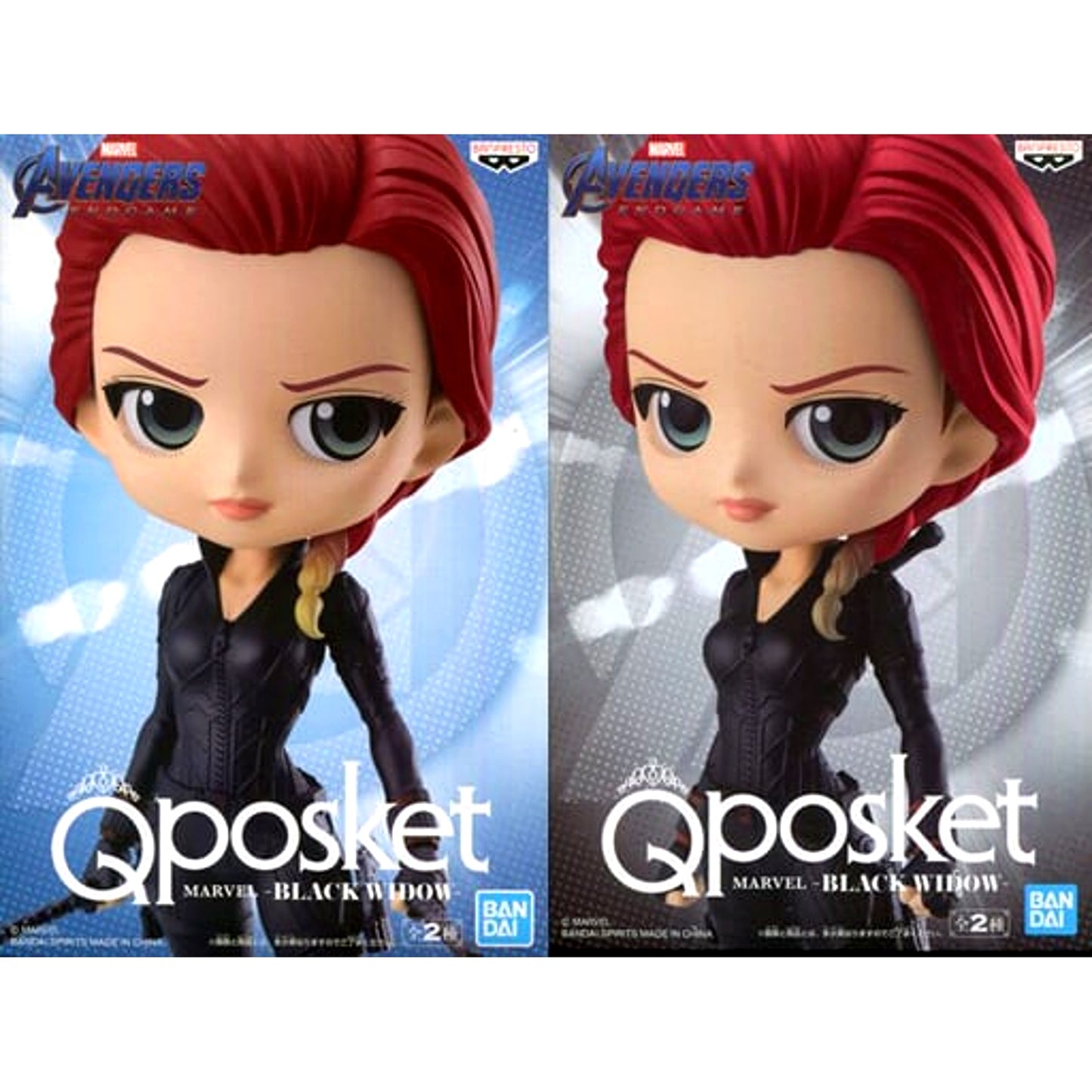 Set of 2 Black Widow Marvel Q posket [USED]