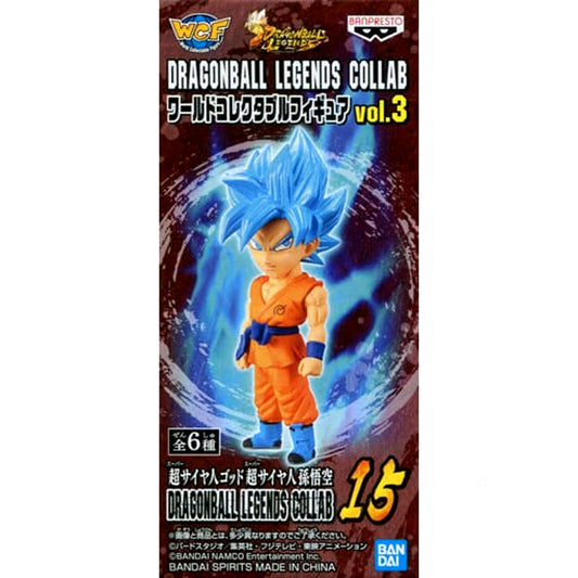 Dragon Ball Legends Super Saiyan God Super Saiyan Son Goku World Collectable Figure Dragonball Legends Collab Vol.3 [USED]