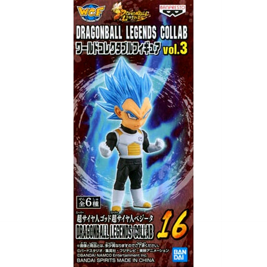 Dragon Ball Legends Super Saiyan God Super Saiyan Vegeta World Collectable Figure Dragonball Legends Collab Vol.3 [USED]