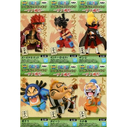 Monkey D. Luffy & Others One Piece All 6 Types Set World Collectable Figure Wano Country 5 [USED]