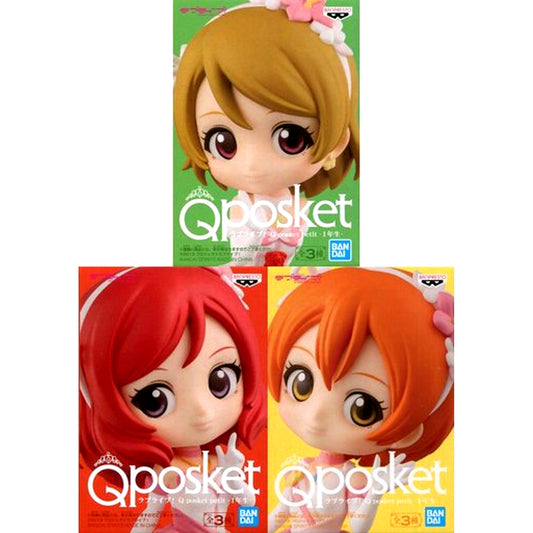 Set of 3 Love Live! Q posket petit 1st Years [USED]