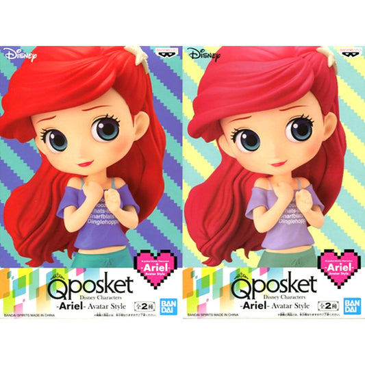 Set of 2 Ariel Disney Princess Q posket Disney Characters Avatar Style [USED]