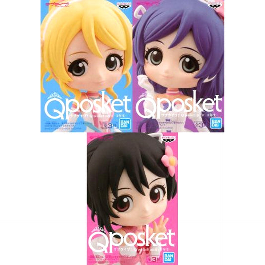 Set of 3 Third Years Love Live! Q posket petit [USED]