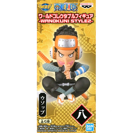 Usopp One Piece World Collectable Figure WANOKUNI STYLE 2 [USED]