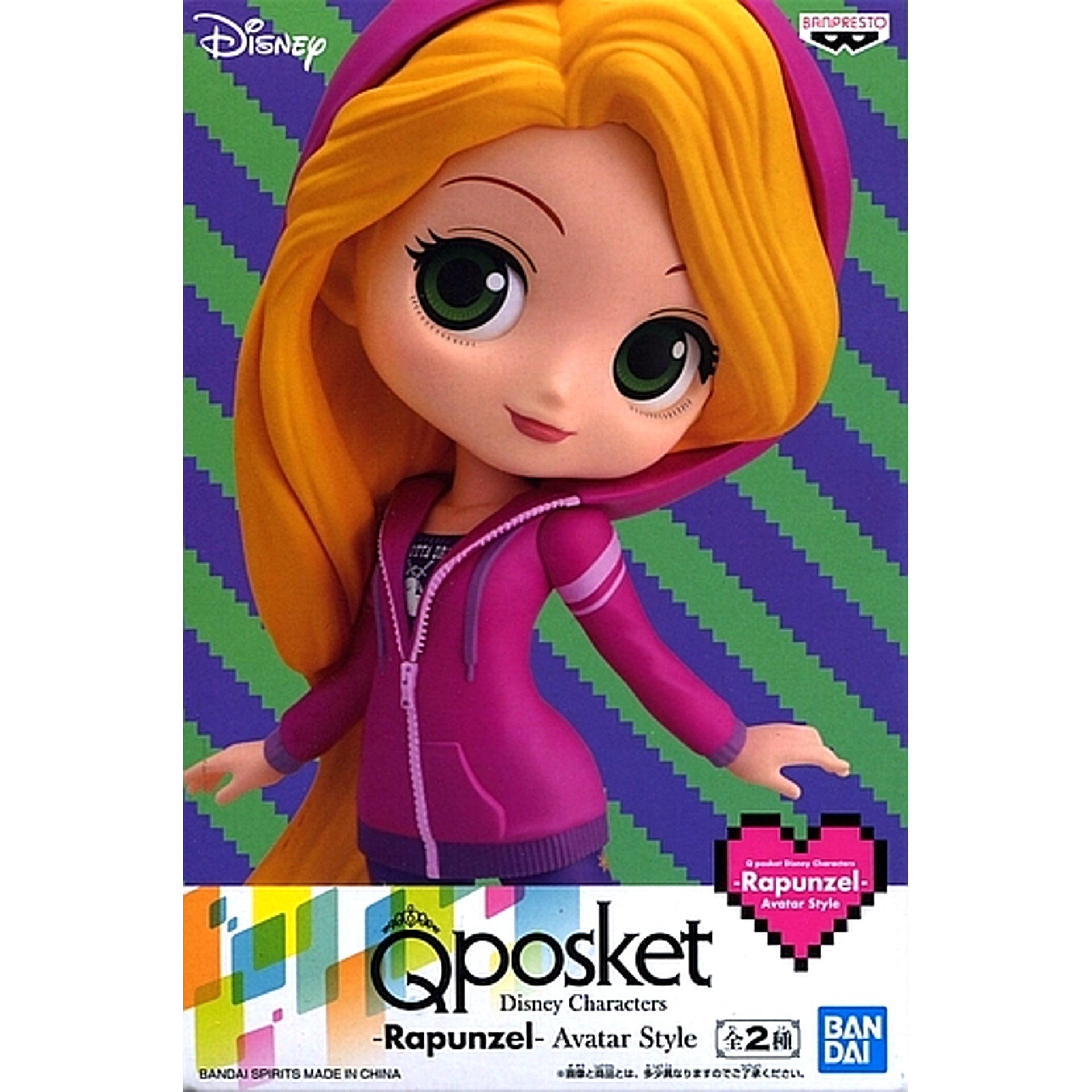 Rapunzel Dark Costume Disney Princess Q posket Disney Characters Avatar Style Figure [USED]