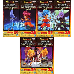 Set of 6 Dragon Ball Super World Collectable Figure BATTLE OF SAIYANS Vol.5 [USED]