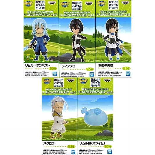 That Time I Got Reincarnated as a Slime Rimuru Tempest & Others All 5 Types Set World Collectable Figure Vol.3 [USED]