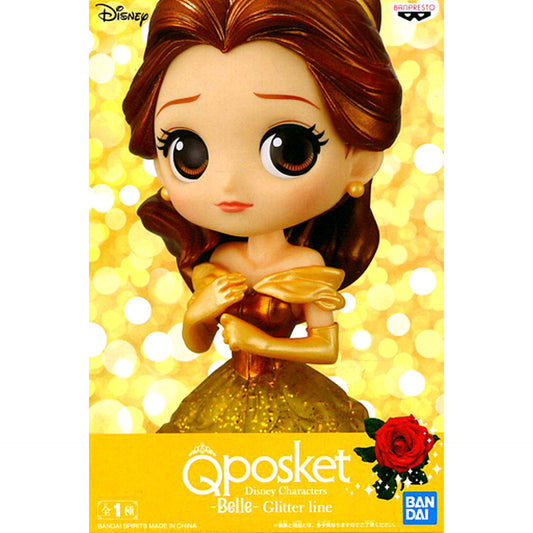 Belle Beauty and the Beast Q posket Disney Characters Glitter line [USED]