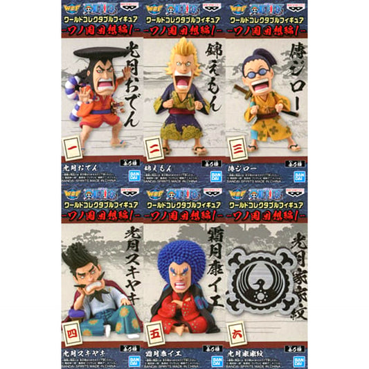 Oden Kozuki & Others One Piece All 6 Types Set World Collectable Figure Wano Country Reminiscence 1 [USED]