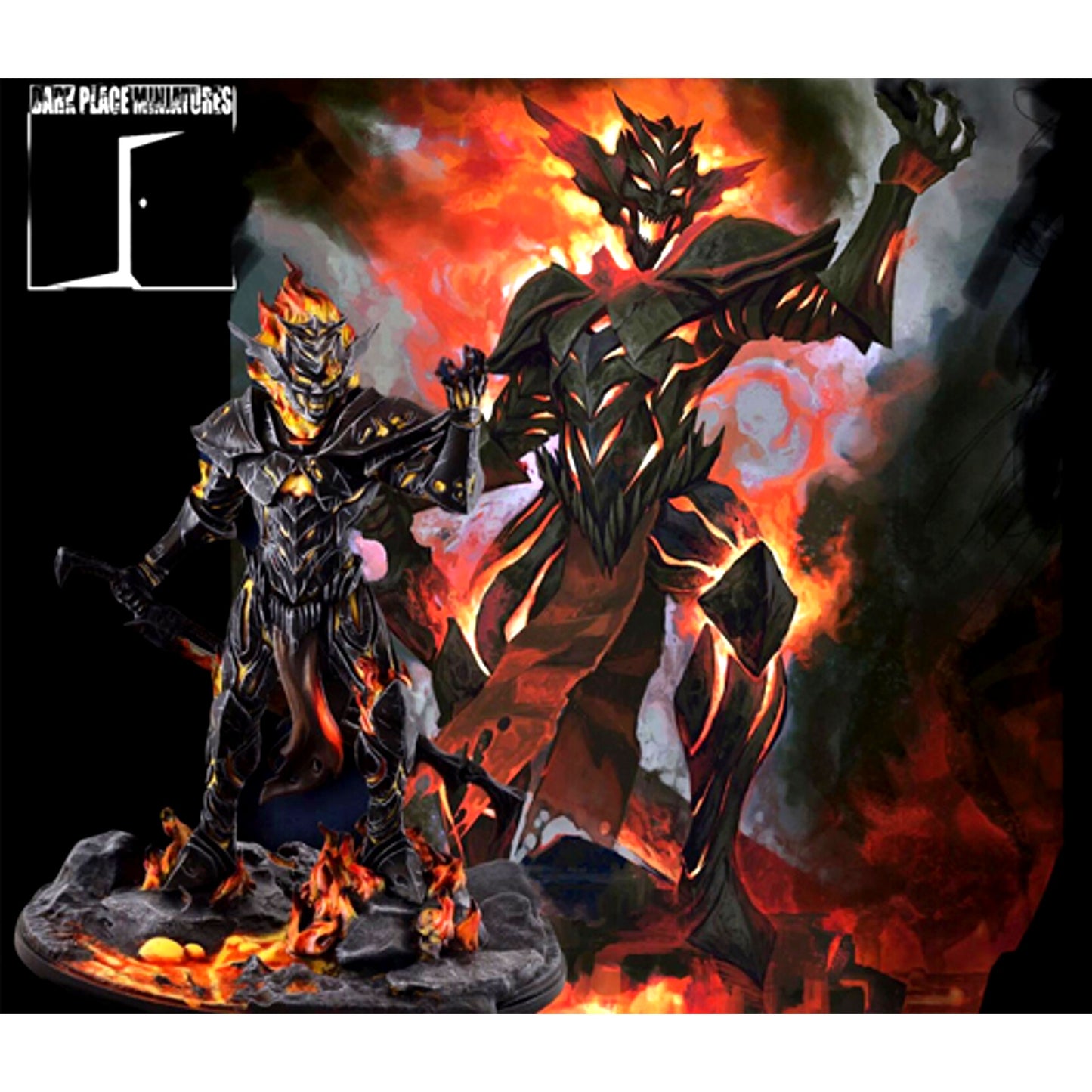 Ironblood Manifestation Pyrexia Greater Entity Resin Cast Kit [USED]