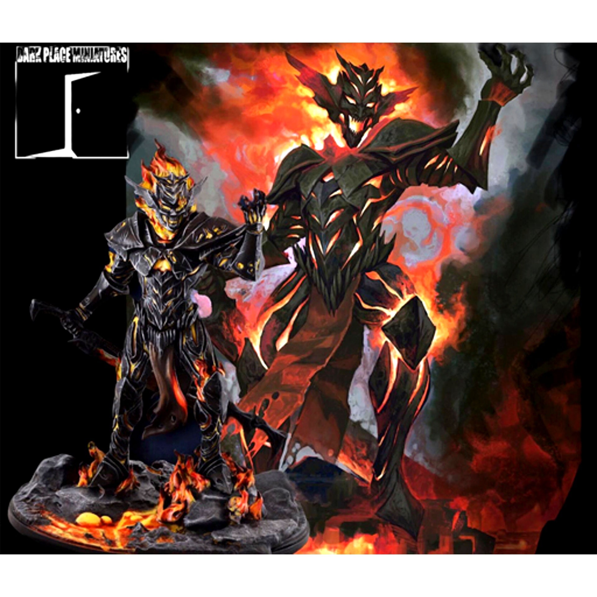 Ironblood Manifestation Pyrexia Greater Entity Resin Cast Kit [USED]