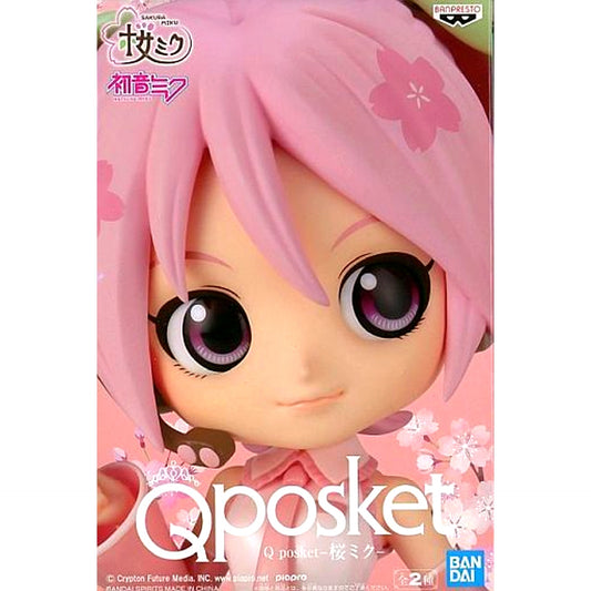 Sakura Miku B Pastel Tone Color Hatsune Miku Q posket Figure [USED]