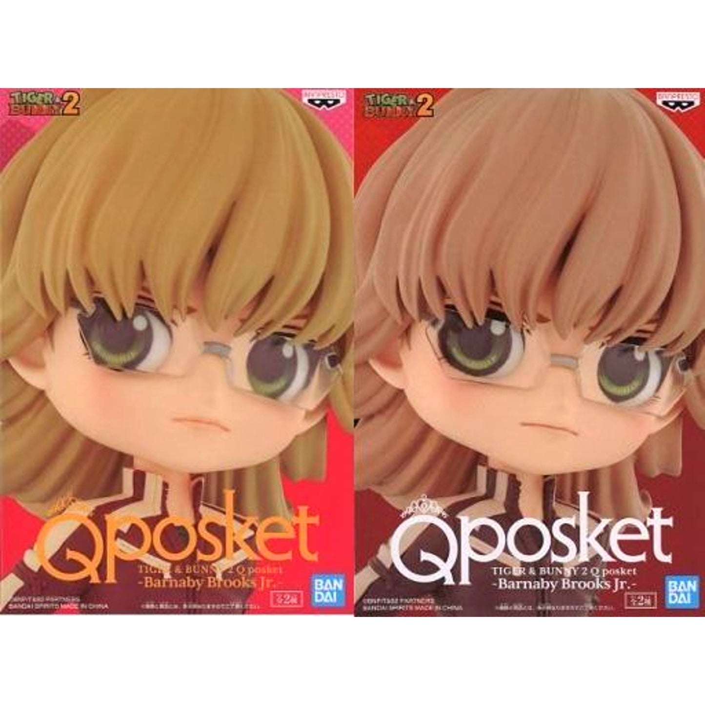 Set of 2 Barnaby Brooks Jr TIGER and BUNNY 2 Q posket [USED]