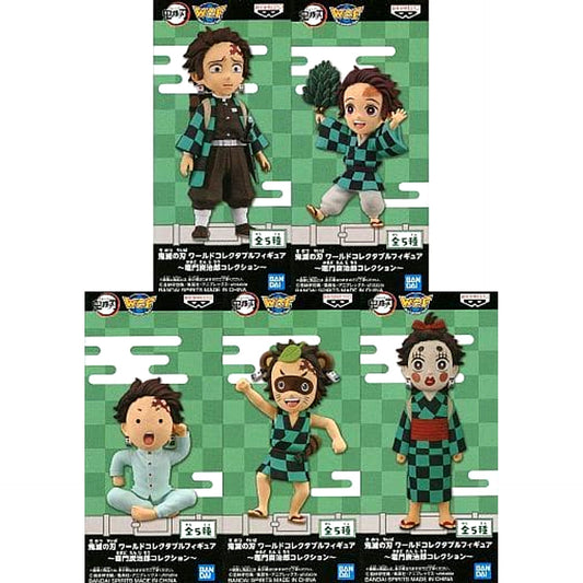 Tanjiro Kamado Demon Slayer: Kimetsu no Yaiba All 5 Types Set World Collectable Figure Tanjiro Kamado Collection [USED]
