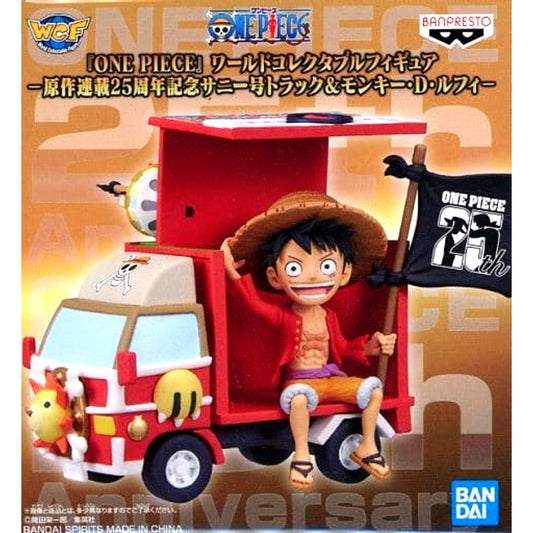 Sunny Truck & Luffy One Piece World Collectable Figure Original Serialization 25th Anniversary Sunny Truck & Monkey D. Luffy Meet the One Piece Limited [USED]