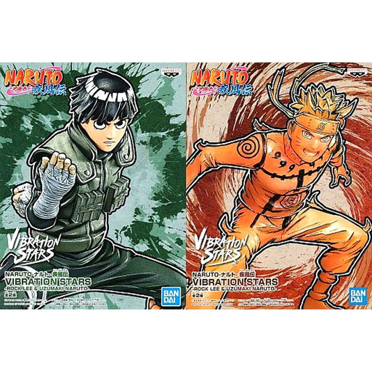 Set of 2 Rock Lee Naruto Uzumaki Naruto: Shippuden VIBRATION STARS Figure [USED]