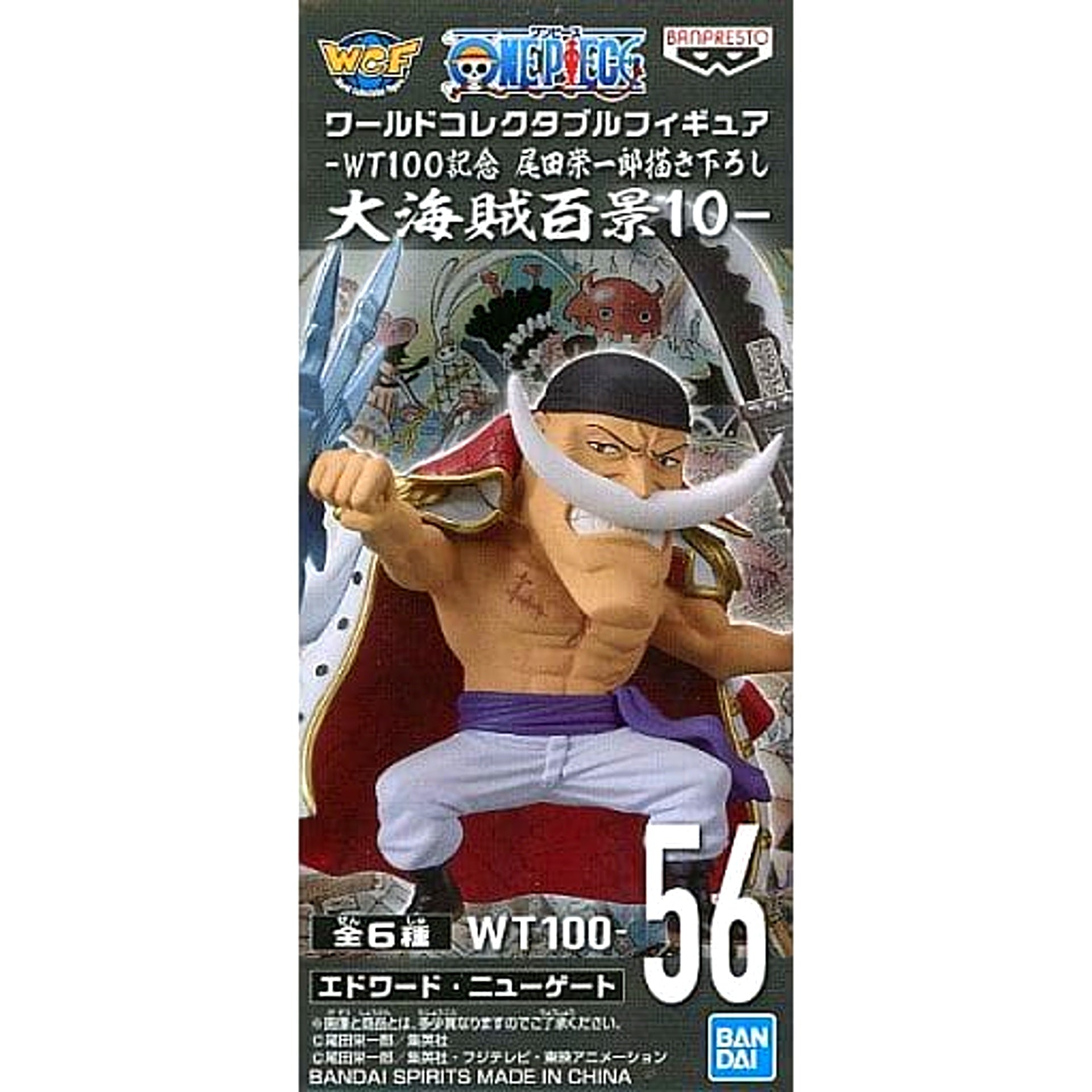 Edward Newgate White Beard One Piece World Collectable Figure WT100 Memorial Drawing By Eiichiro Oda Hundred Views of the Great Pirates 10 [USED]
