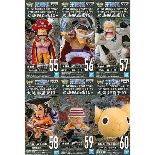 Gol D. Roger & Others One Piece All 6 Types Set World Collectable Figure WT100 Memorial Drawing By Eiichiro Oda Hundred Views of the Great Pirates 10 [USED]