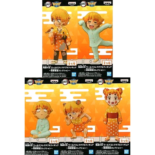 Zenitsu Agatsuma Demon Slayer: Kimetsu no Yaiba All 5 Types Set World Collectable Figure Agatsuma Zenitsu Collection [USED]