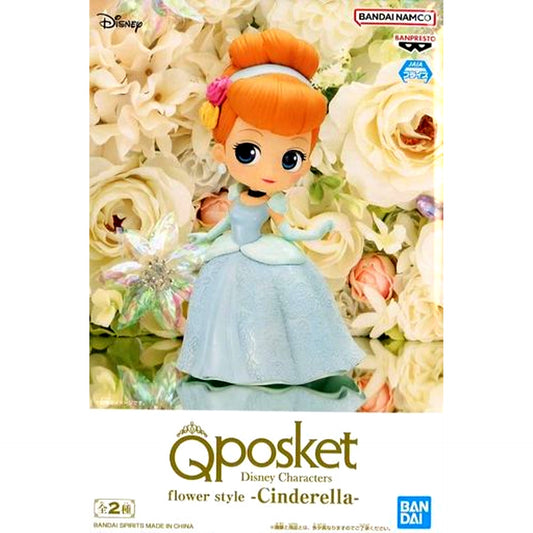 Cinderella A Dark Color Outfit Cinderella Q posket Disney Characters flower style Cinderella Figure [USED]