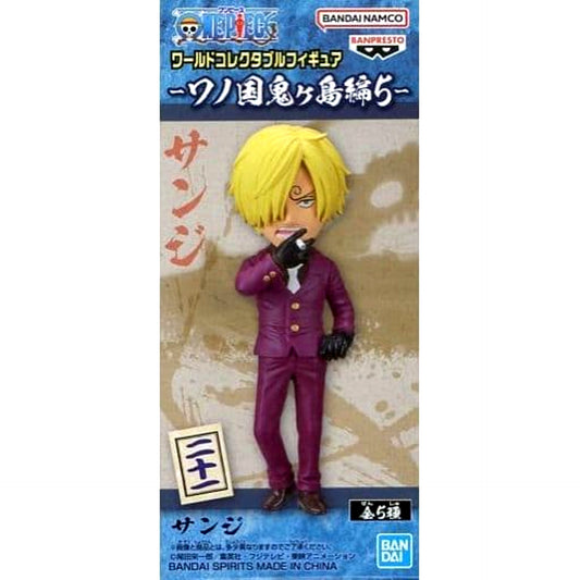Sanji One Piece World Collectable Figure Wano Country Onigashima Arc 5 [USED]