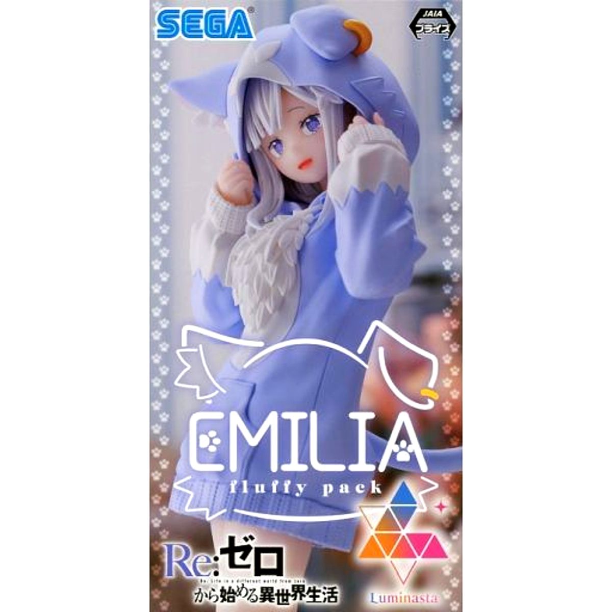Emilia Re:ZERO -Starting Life in Another World- Luminasta Fluffy Pack Figure [USED]