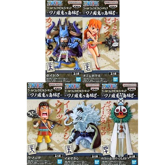Kaido & Others One Piece All 5 Types Set World Collectable Figure Wano Country Onigashima Arc 8 [USED]