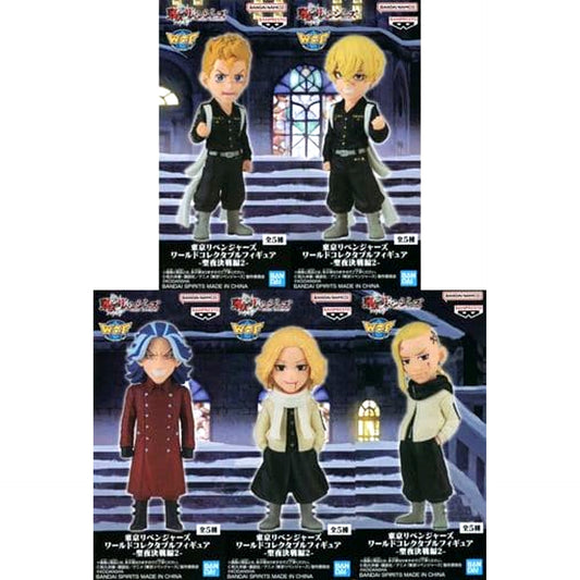 Tokyo Revengers Takemichi Hanagaki & Others All 5 Types Set World Collectable Figure Christmas Showdown Arc 2 [USED]
