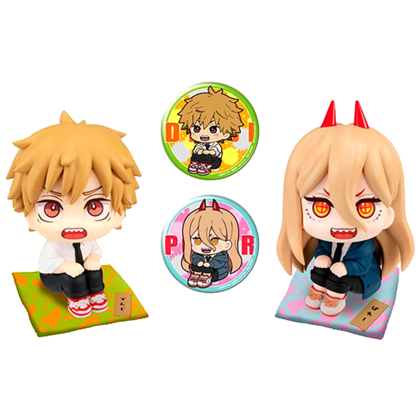 Denji & Power Deluxe Set Lookup Figure Chainsaw Man Premium Bandai & Animate Ltd [USED]