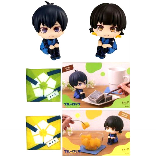 Yoichi Isagi & Meguru Bachira Deluxe Set Lookup Figure Blue Lock Premium Bandai & Animate Ltd [USED]