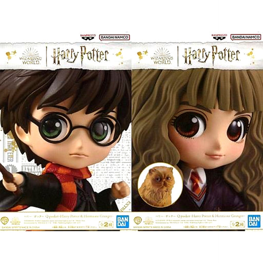 Set of 2 Harry Potter and Hermione Granger Harry Potter Q posket Figure [USED]