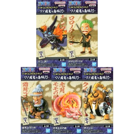 One Piece King & Others All 5 Types Set World Collectable Figure Wano Country Onigashima Arc 10 [USED]
