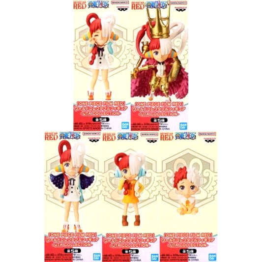 One Piece Film Red Uta & Others All 5 Types Set World Collectable Figure Uta Collection [USED]