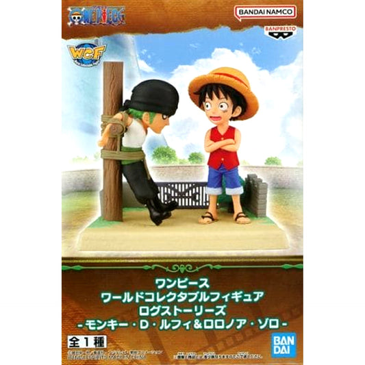 One Piece Monkey D. Luffy Roronoa Zoro World Collectable Figure Log Stories [USED]