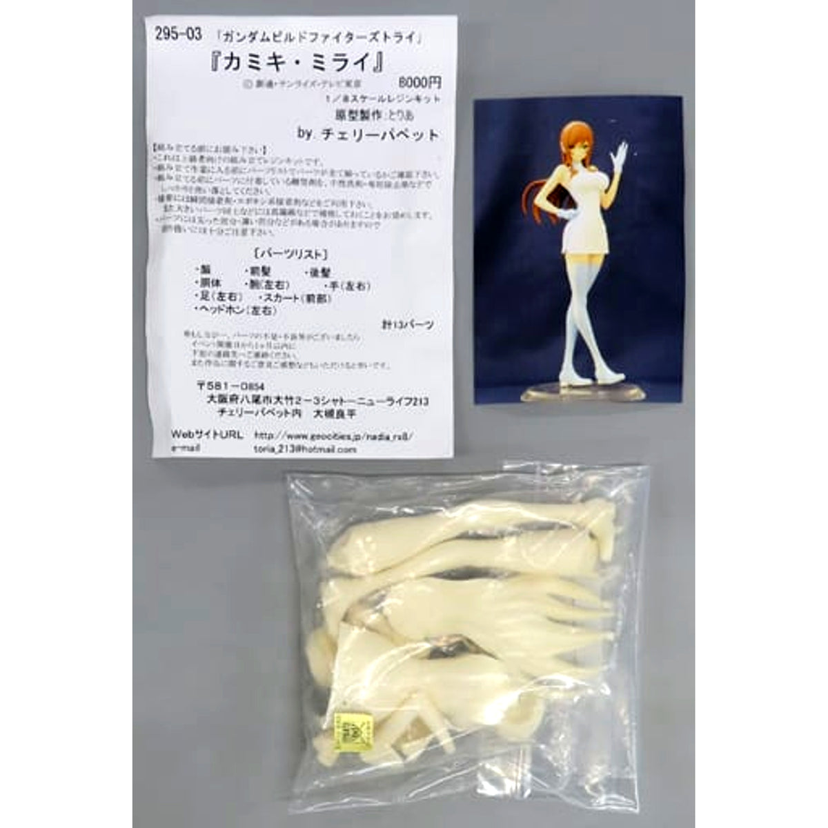 Mirai Kamiki Gundam Build Fighters Try 1/8 Resin Cast Kit [USED]