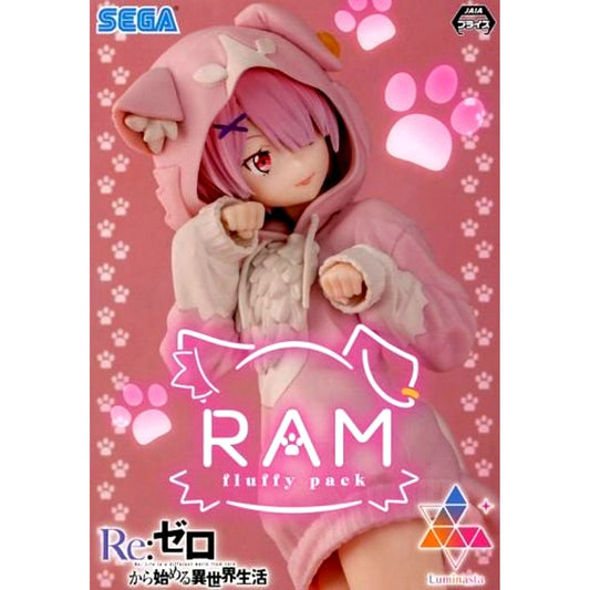 Ram Re:ZERO -Starting Life in Another World- Luminasta Figure Fluffy Pack [USED]