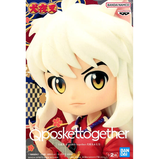 Inuyasha Inuyasha Q posket together Inuyasha and Shippo Figure [USED]