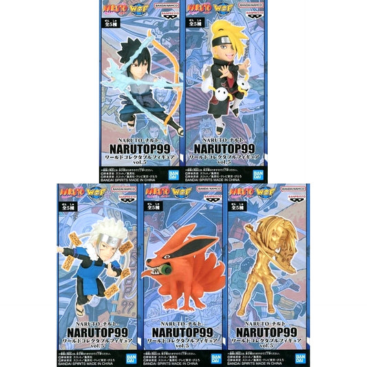 Sasuke Uchiha & Others Naruto All 5 Types Set World Collectable Figure Narutop99 Vol.5 [USED]