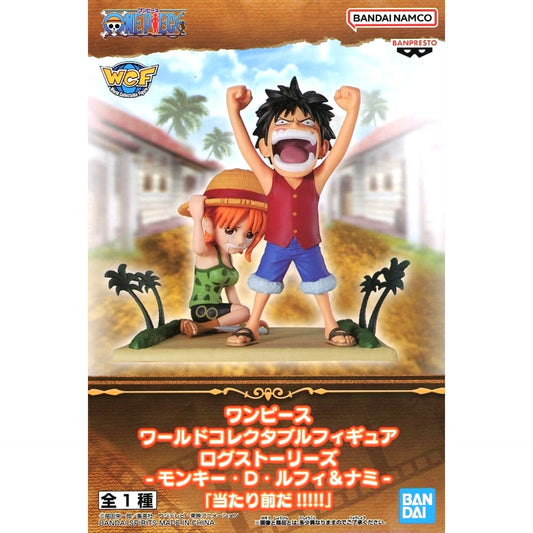 One Piece Monkey D. Luffy Nami World Collectable Figure Log Stories That's Obvious!!!!! [USED]