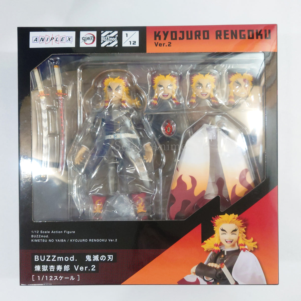Kyojuro Rengoku Ver.2 Demon Slayer: Kimetsu no Yaiba BUZZmod. 1/12 Action Figure ANIPLEX+ Limited Figure [USED]