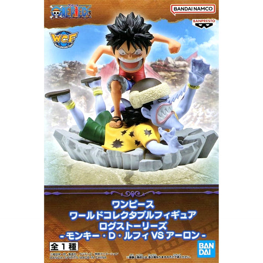 One Piece Monkey D. Luffy Aaron World Collectable Figure Log Stories Monkey D. Luffy Vs Aaron [USED]