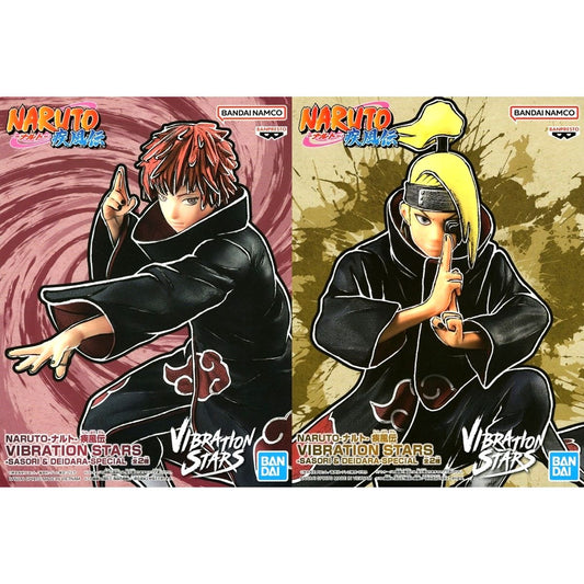 Set of 2 Sasori, Deidara Naruto: Shippuden VIBRATION STARS Special Figure [USED]
