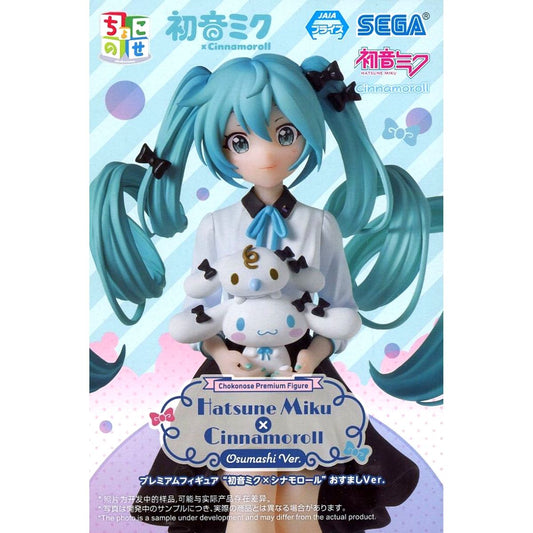 Hatsune Miku X Cinnamoroll Chokonose Premium Figure Smug Ver. [USED]