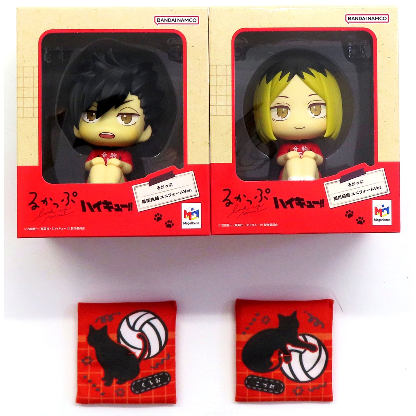 Kenma Kozume & Tetsuro Kuroo Uniform Ver. Set Haikyu!! Lookup Figure Premium Bandai Limited [USED]